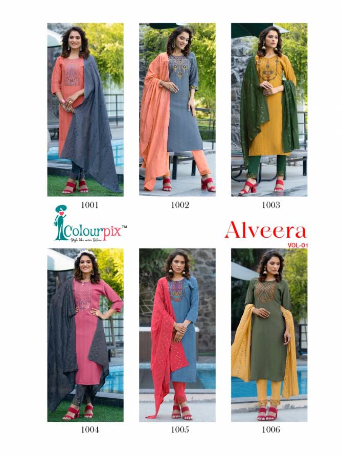 Alveera Vol 1 By Colourpix Readymade Salwar Suits Catalog
